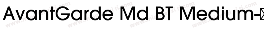AvantGarde Md BT Medium字体转换
